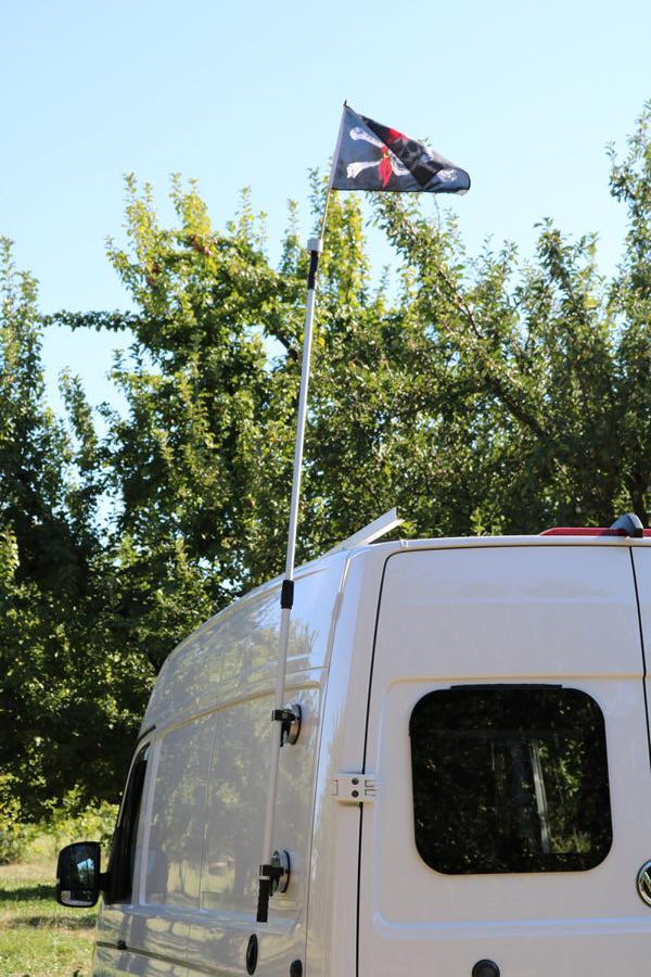 Roth Saugnapf-Teleskop-Halterung 360° für Starlink Antenne an Kastenwagen & Campervan & Reisemobil