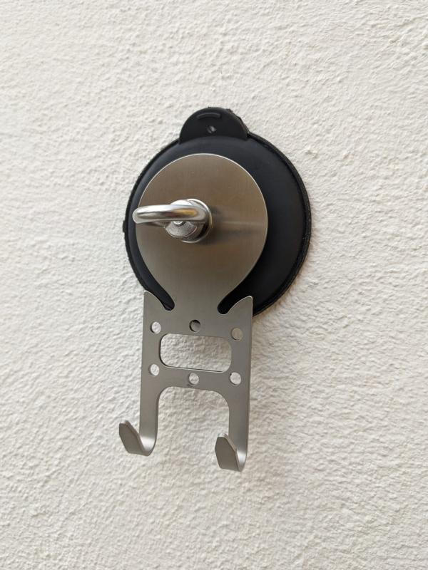 Für raue und gewölbte Flächen, Halter mit Haken, Ösen & Bohrungen 100% Edelstahl